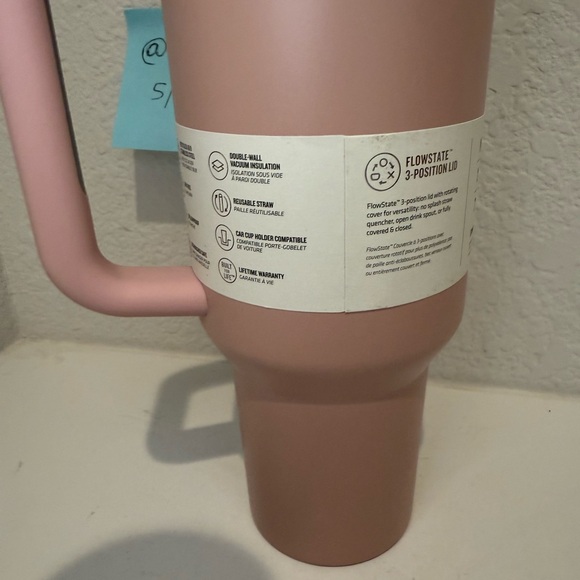 Stanley Pink Dusk 40 oz Tumbler Large Water Cup Quencher H2.0 FlowState - Picture 5 of 11